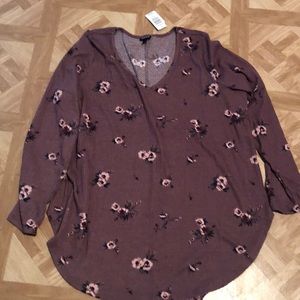 Plus size long sleeve Torrid tee